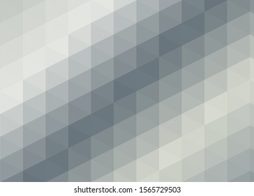 gray Color Abstract trianglify Generative Art background illustration