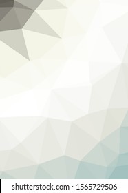 gray Color Abstract trianglify Generative Art background illustration