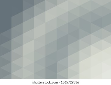 gray Color Abstract trianglify Generative Art background illustration