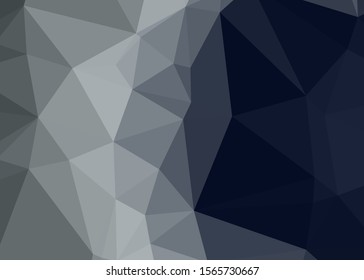 gray Color Abstract trianglify Generative Art background illustration