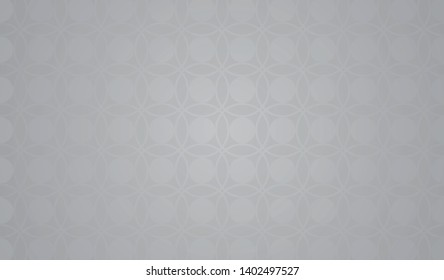 Gray Color Background with circle pattern Vector