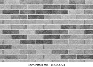 Gray color brick wall abstract background. Texture of bricks. Vector illustration. Template design for web banners