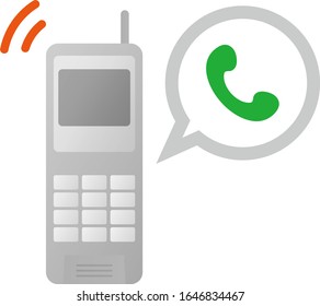 A gray color cordless handset