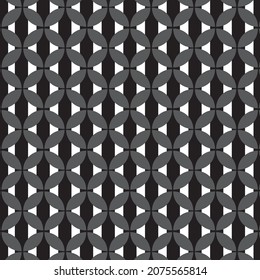 Gray color geometric decorative patterns on black and white background, vector, textile, fabric, decorative, notebook cover, gift wrap, overlay, geometric