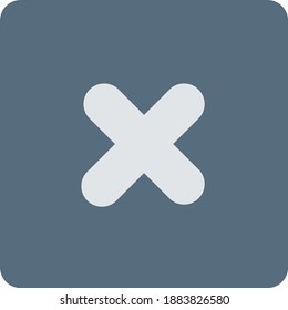 Gray Color Multiplication Icon Concept Illustration