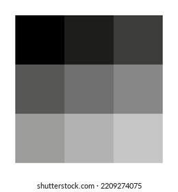 Gray Color Palette Vector Illustration Stock Stock Vector (Royalty Free ...