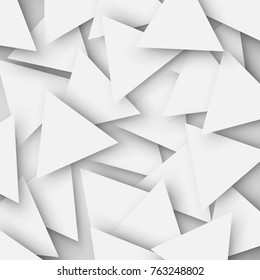 The gray colored abstract polygonal geometric texture, triangle 3d background. Triangular mosaic background for web, presentations or prints. Vector illustration.