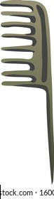 Gray comb illustration for icons