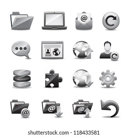 Gray Computer Icon Set 1