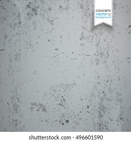 Gray concrete background. Eps 10 vector file.