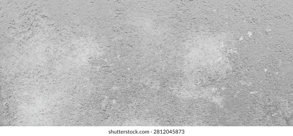 Gray concrete wall background with rough texture. Vector realistic illustration of grunge cement texture on surface, rustic interior design element, grey stone pattern, abstract street style wallpaper