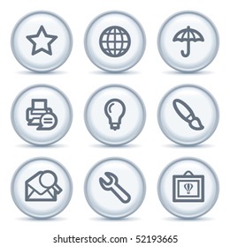 Gray contour icon 9