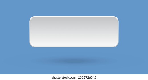 Gray CTA button template, blue background with shadow.