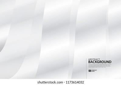 Gray Curve Abstract background, white texture, wallpaper, surface, banner, Cover design layout template, backdrop, textured effect, vector illustration
