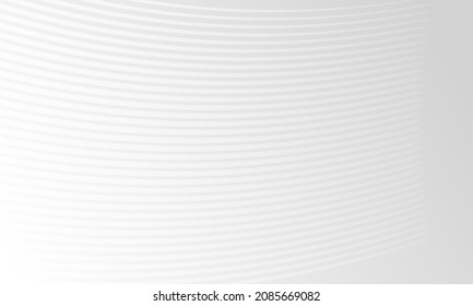 Gray Curve Geometric Art Background. Black Line Vector Texture Design. Grayscale Digital Modern Paper Wallpaper. Bright Clean Abstract Effect Background.