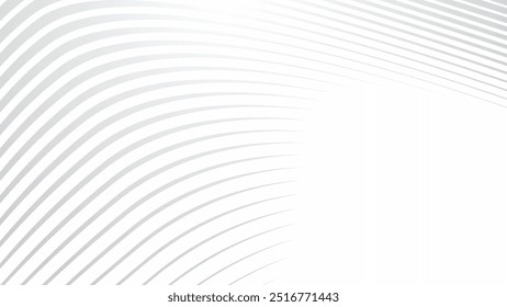 Gray curved lines abstract background for backdrop or presentation