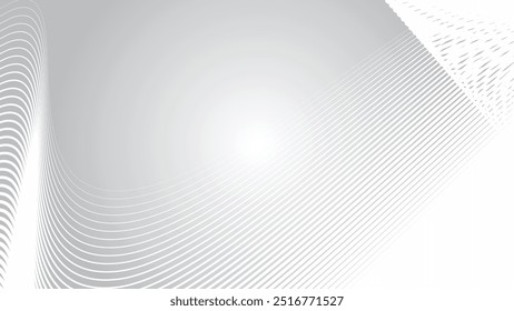 Gray curved lines abstract background for backdrop or presentation