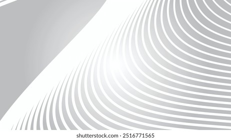 Gray curved lines abstract background for backdrop or presentation