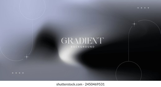 gray dark mesh gradient vector background Trendy modern design, Applicable for placards, banners, flyers, presentations, covers and reports. Vector illustration