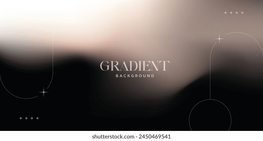 Gray dark mesh gradient vector background Trendy modern design, Applicable for placards, banners, flyers, presentations, covers and reports. Vector illustration