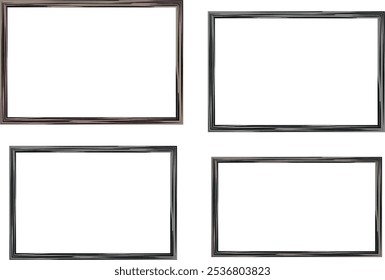gray dark pattern colorful rectangular frames set vector