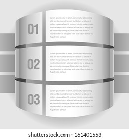 Gray design infographic template. vector Layout