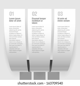 Gray design infographic template. vector Layout