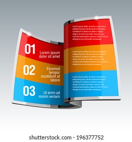 Gray design infographic template. vector Layout