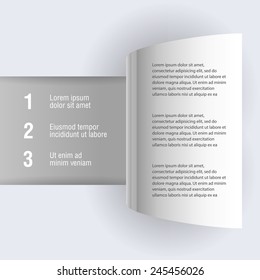 Gray design infographic template. vector Layout