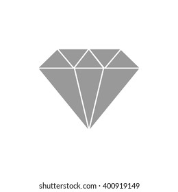 Gray diamond icon vector illustration
