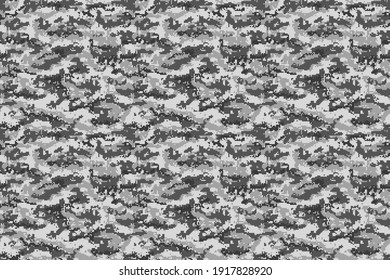 Gray digital military camouflage background. Vector illustration