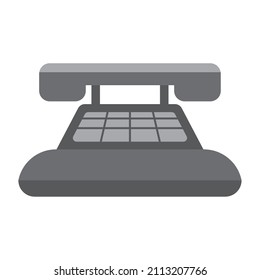 gray digital telephone retro gadget