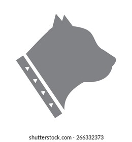 Gray dog icon