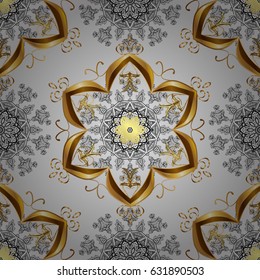 Gray doodle background in vector with flowers and paisley. Vector ethnic pattern can be used for wallpaper, pattern fills, coloring books and pages for kids and adults.