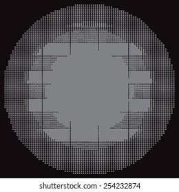 Gray dot background vector illustration 