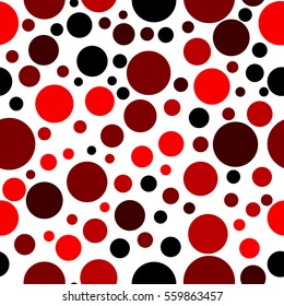 Gray dots on a black background pattern. Abstract  geometric modern background. Vector illustration. Art deco style. Circle seamless pattern