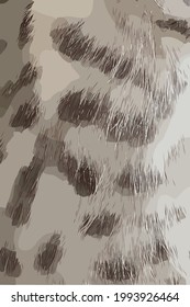 vector de fondo del gatito de pieles de piel de punto gris