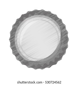 gray drawing bottle cap icon vector illustration eps 10