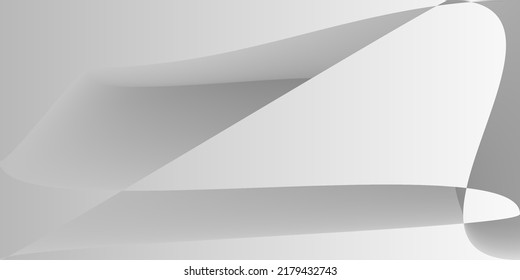 Gray Dynamic Minimal Smooth Illustration. Futuristic Silver Shape Modern Gradient Mesh. Technology Digital Layers Metallic Horizontal Lines. Alluminium Grey Fluid Monochromatic Trendy Background.