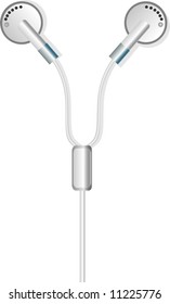 Gray earphones