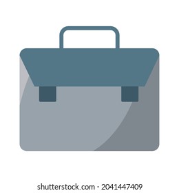 gray elegant portfolio briefcase icon