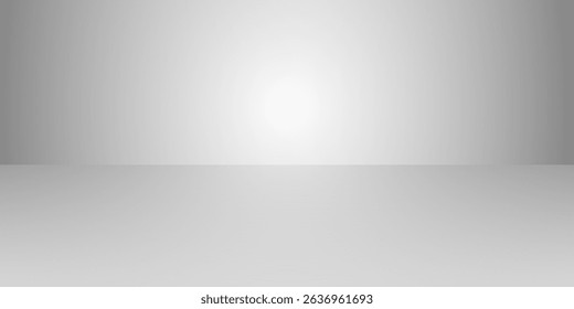 Gray empty room studio gradient with spotlight used for background and display your product
