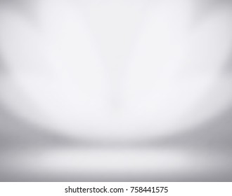 Gray empty room studio gradient used for background. Template mock up for display of product or your content. black and white Vector backdrop.