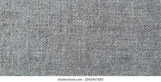 Gray fabric texture. Gray sofa texture. Thick gray fabric texturebackground. Gray wallpaper texture, interior design.