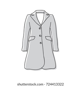 gray female coat