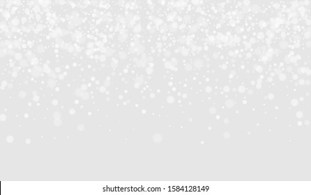 Gray Flake Winter Background. Magic Snowflake Wallpaper. Transparent Card. White Snow Graphic Banner. Flake Xmas Wallpaper.
