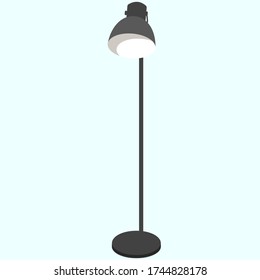 gray floor lamp for home interior