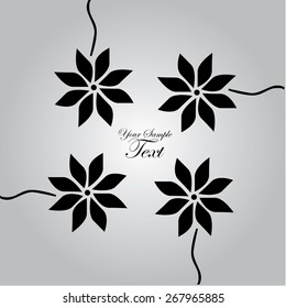 Gray Flower Background