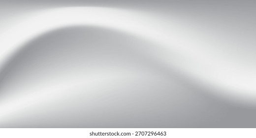 Fondo de lámina gris con textura de espejo de metal. Superficie de gradiente cromado con brillo ligero arte simple