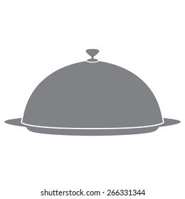 Gray Food serving tray platter
